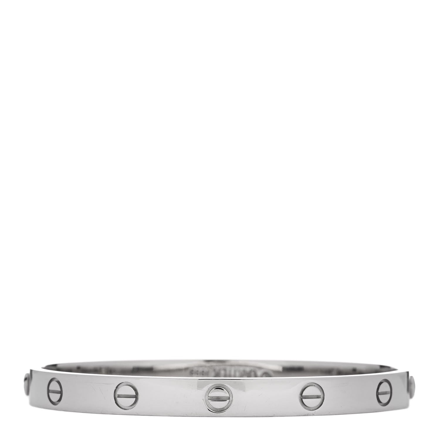 Cartier 18K White Gold LOVE Bracelet 18 2 of 7