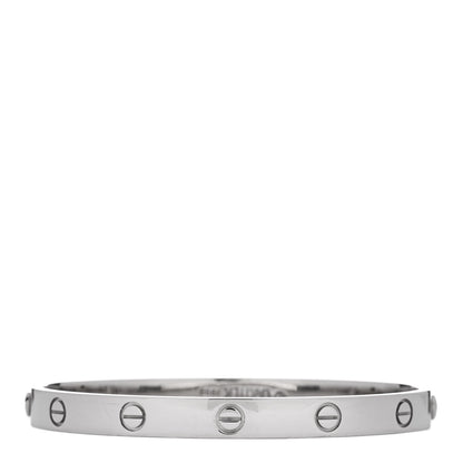 Cartier 18K White Gold LOVE Bracelet 18 2 of 7