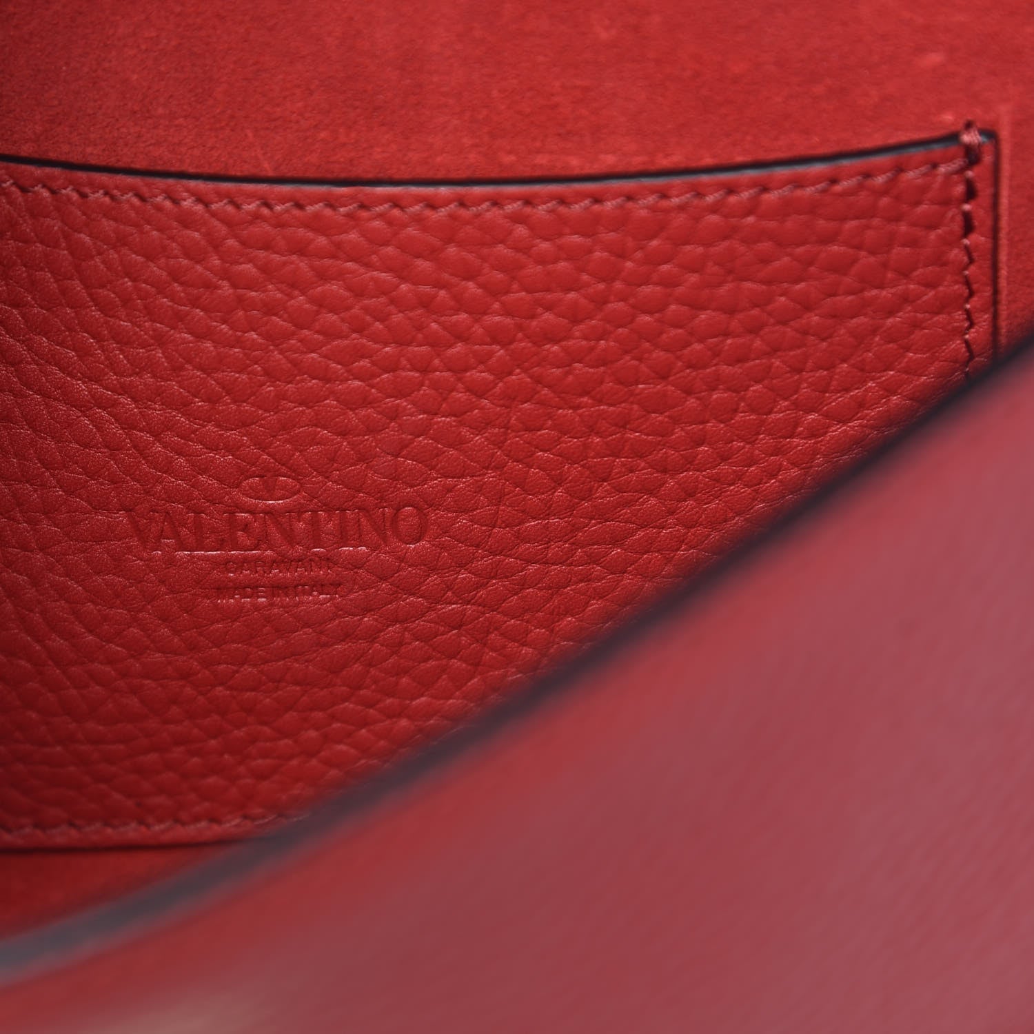Valentino Garavani Pebbled Calfskin Medium Rockstud Flip Lock Crossbody Bag Red 7 of 10