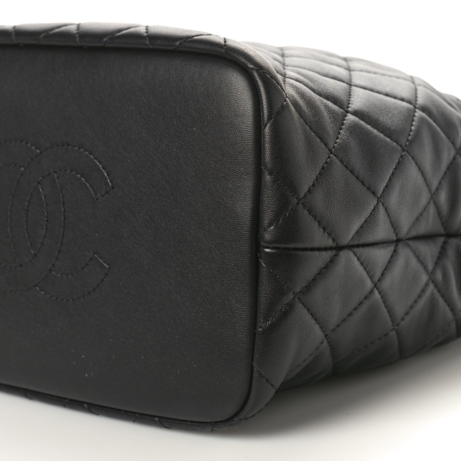 Chanel Lambskin Quilted Large Perfect Meeting Hobo Black 10 of 10