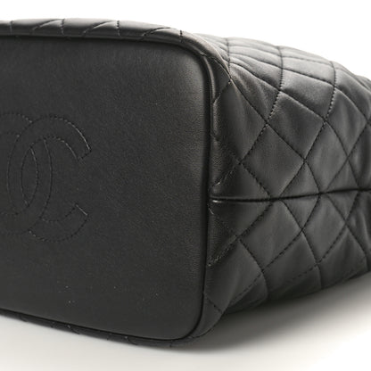 Chanel Lambskin Quilted Large Perfect Meeting Hobo Black 10 of 10