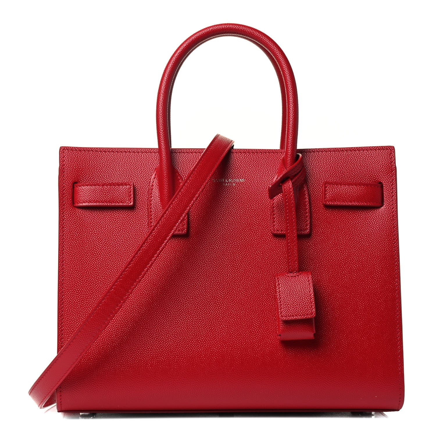 Saint Laurent Grain De Poudre Baby Sac De Jour Red 1 of 4