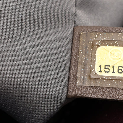 Chanel Calfskin Stitch Triptych Flap Plum 6 of 9