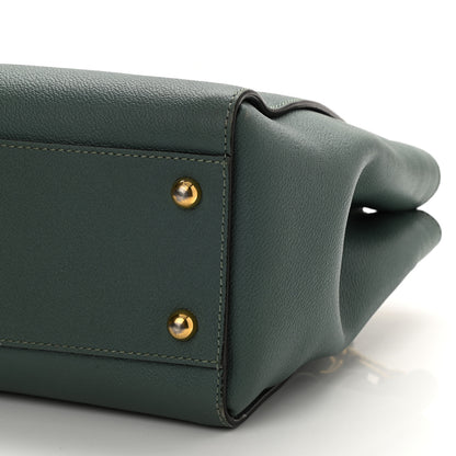 Burberry Soft Grain Calfskin Medium Buckle Tote Celadon Blue 9 of 10