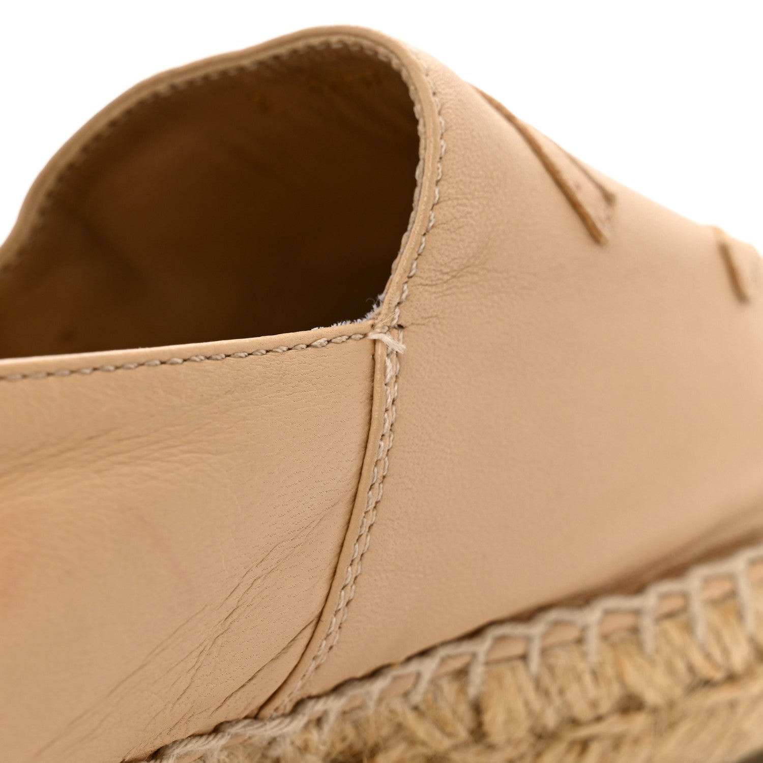 Chanel Lambskin CC Espadrilles 39 Beige Black 9 of 10