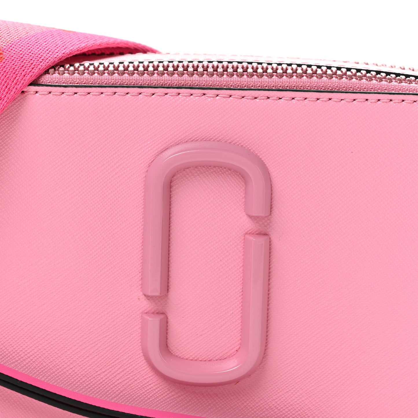 Saffiano Small Snapshot Camera Bag Pink Multicolor