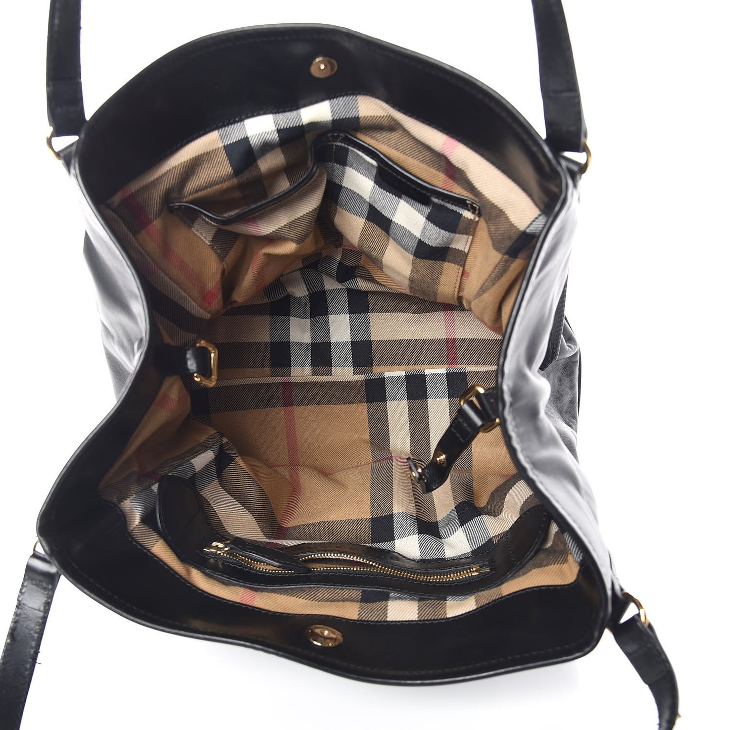 Lambskin Bridle Studs Small Canterbury Tote Black