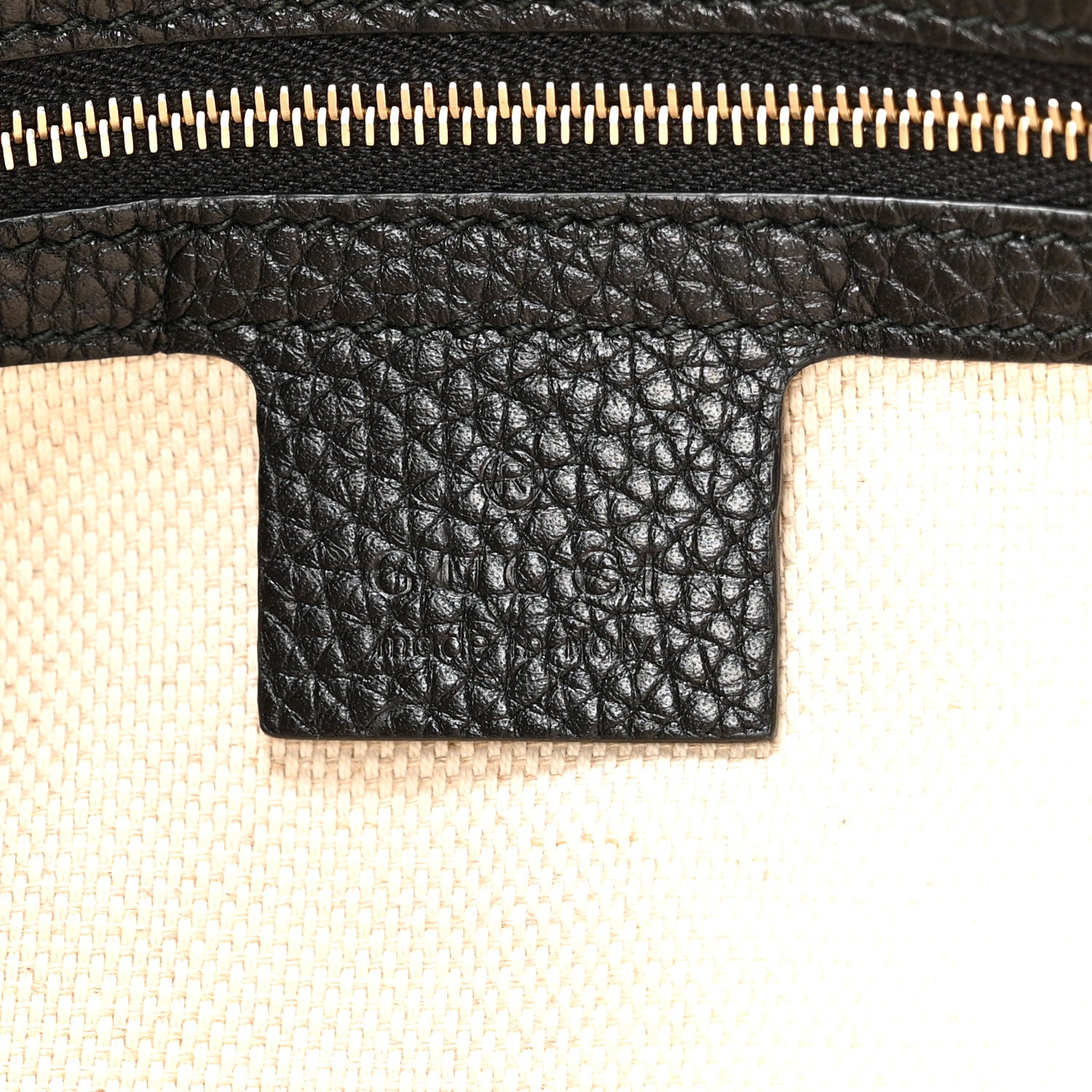 Gucci Pebbled Calfskin Medium Soho Chain Shoulder Bag Black 6 of 13