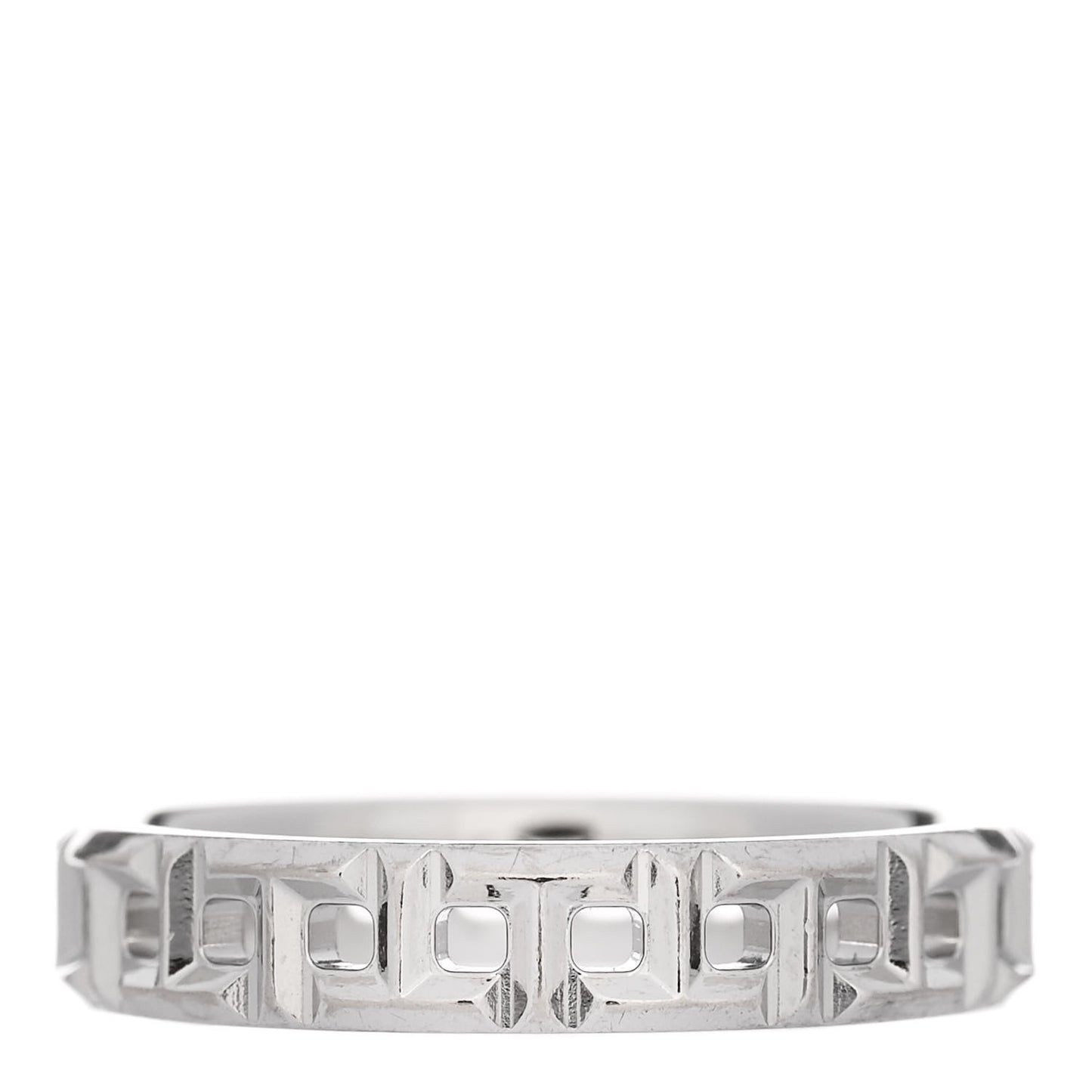 18K White Gold Narrow T True Band Ring 48 4.5