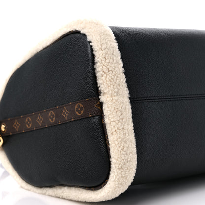 Louis Vuitton Calfskin Monogram Teddy Speedy Bandouliere 30 Black 7 of 8