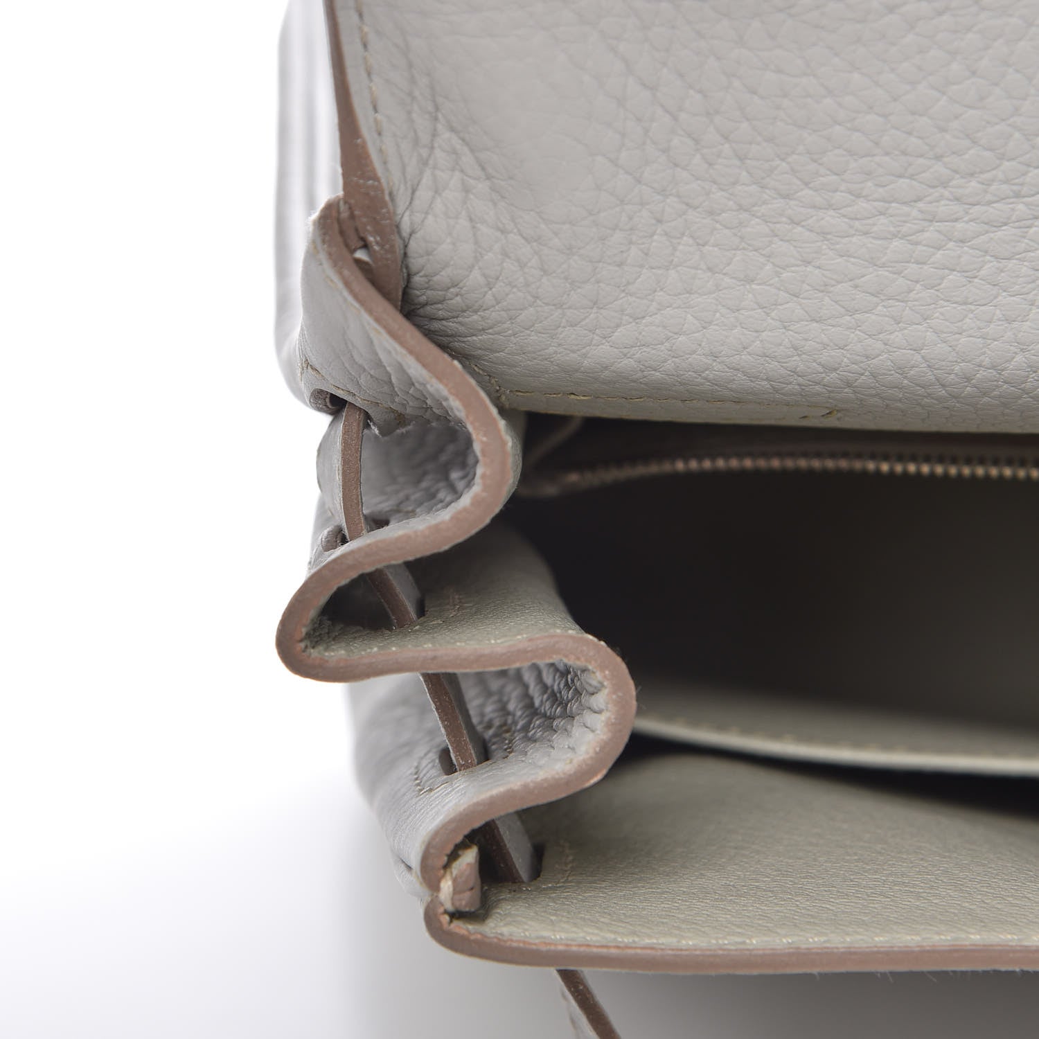 Hermes Taurillon Clemence Kelly Retourne 35 Gris Perle 23 of 28