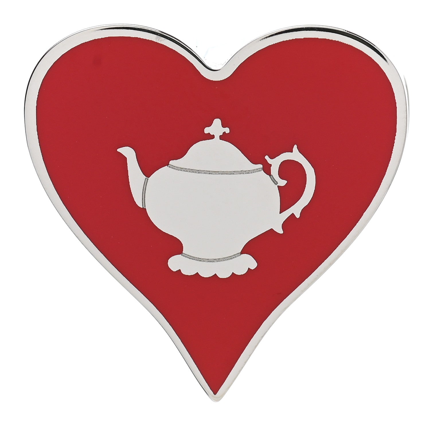 Hermes Palladium Tea Time Twilly Ring Rouge 1 of 3