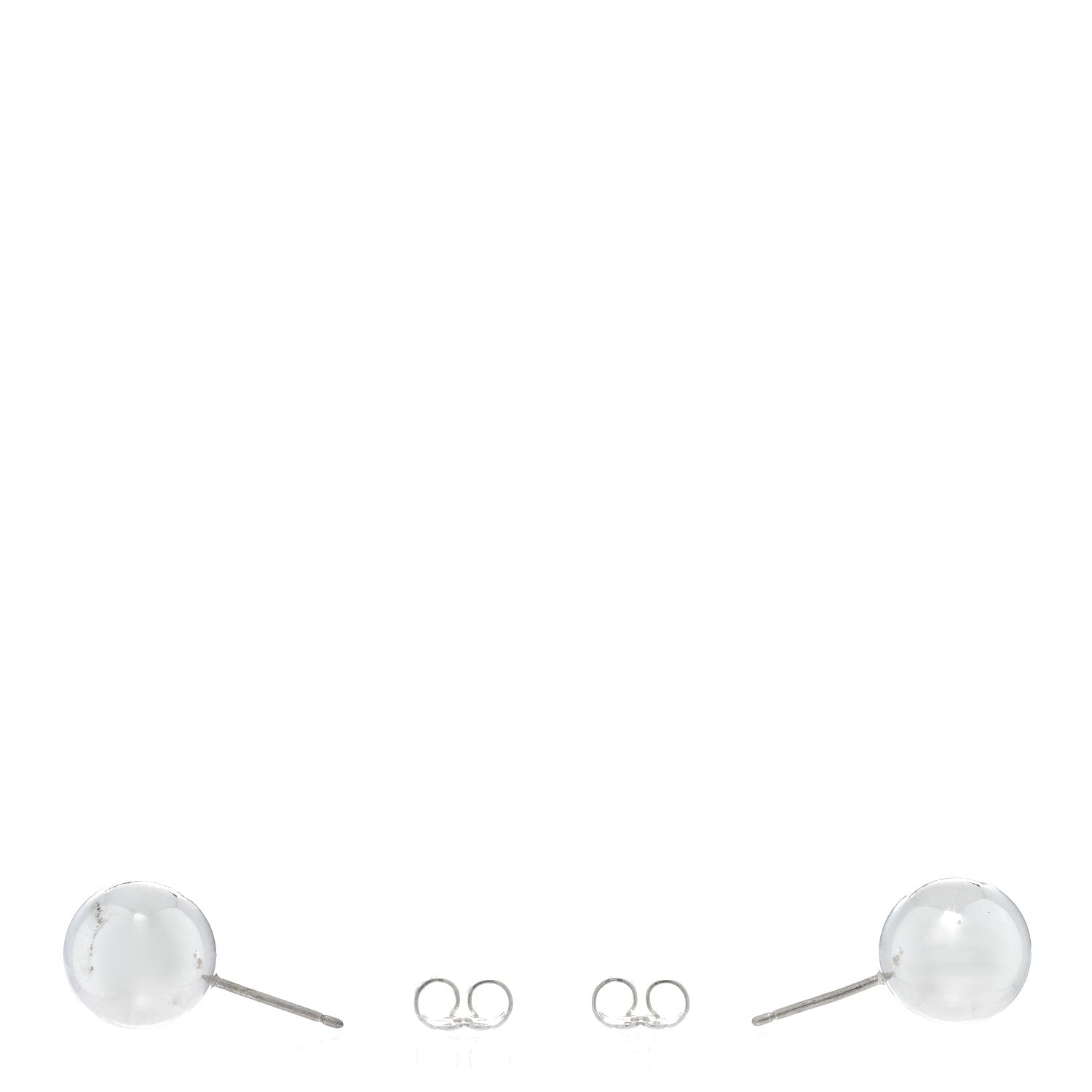 Tiffany Sterling Silver 10mm HardWear Ball Earrings 3 of 4