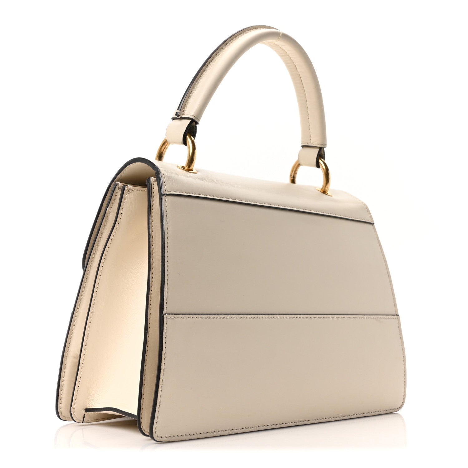Gucci Calfskin Small Queen Margaret Top Handle Bag Mystic White 3 of 10