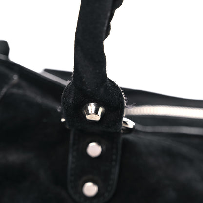 Balenciaga Baby Daim Suede Classic Silver Hardware City Black 20 of 35