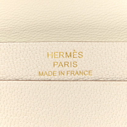 Hermes Chevre Mysore Mini Bearn Wallet Mushroom 7 of 9