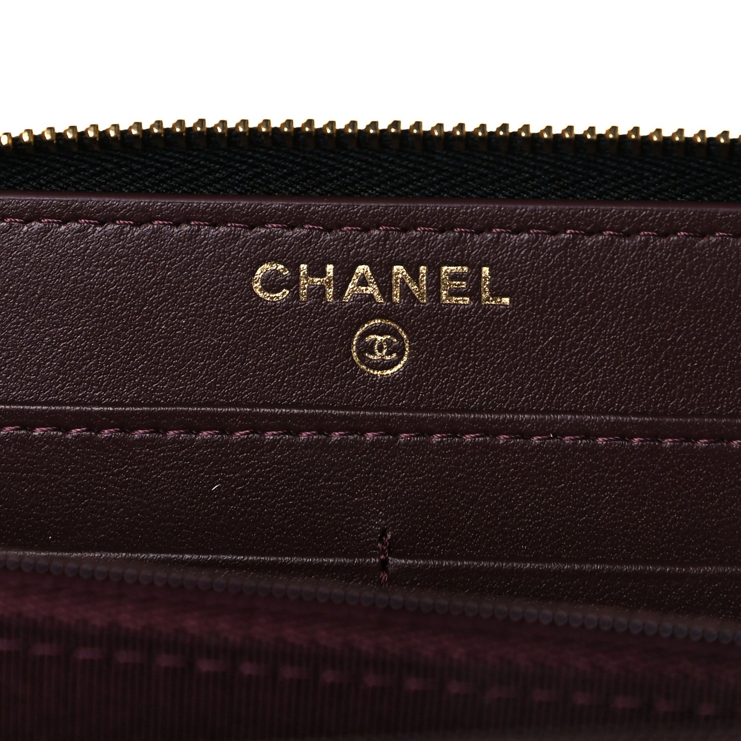 Caviar Quilted Large Gusset Zip Around Wallet Black