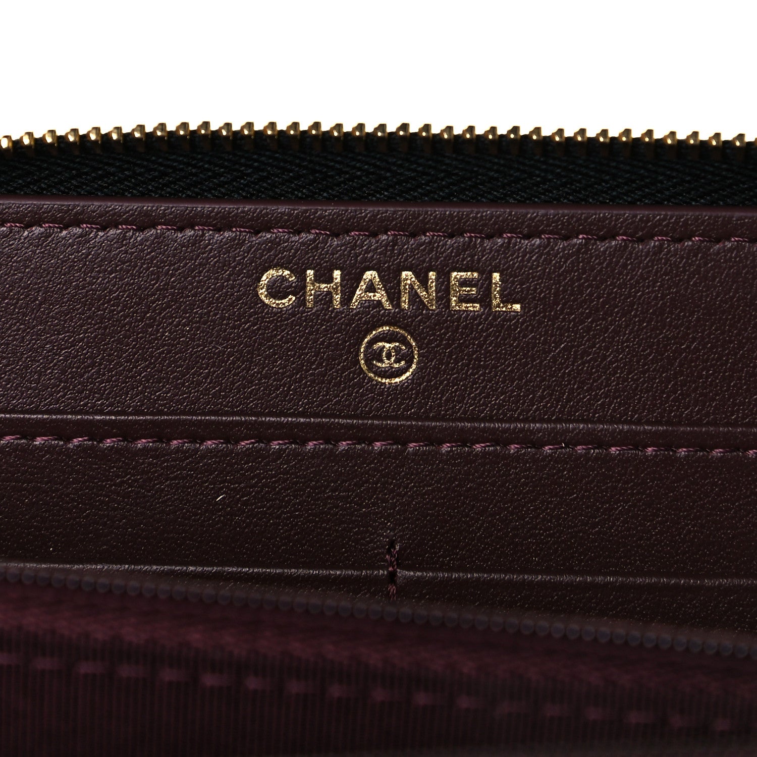 Chanel Caviar Quilted Large Gusset Zip Around Wallet Black 7 of 9