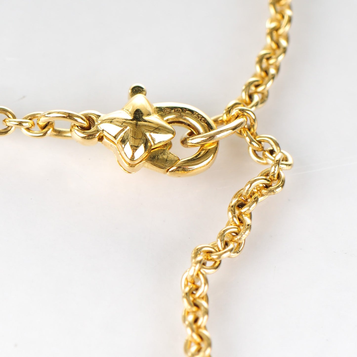 18K Yellow Gold Diamond Blue Sapphire Cable Collectibles Evil Eye Bracelet
