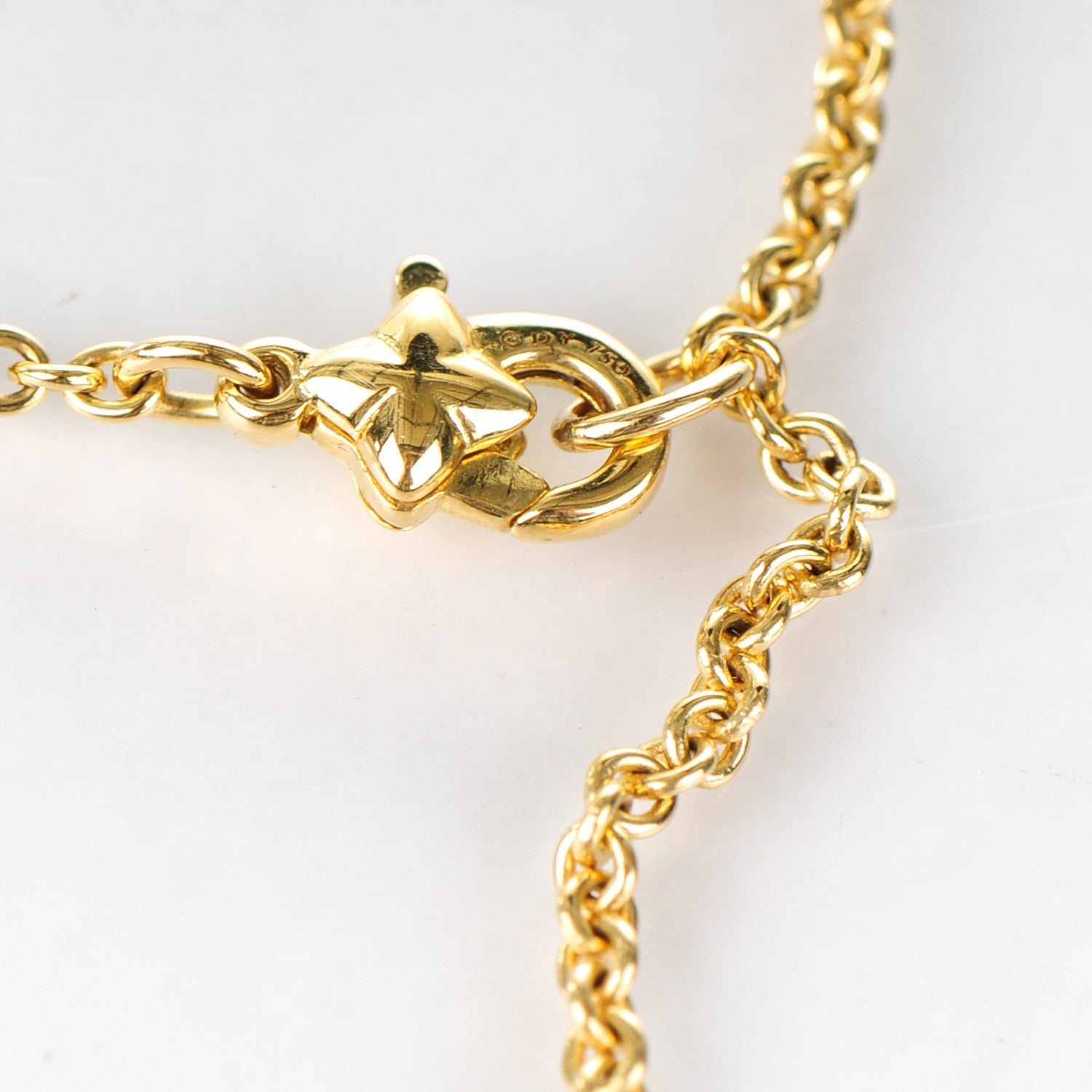 David Yurman 18K Yellow Gold Diamond Blue Sapphire Cable Collectibles Evil Eye Bracelet 4 of 6