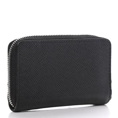 Louis Vuitton Taiga Zippy Coin Purse Vertical Black 3 of 6