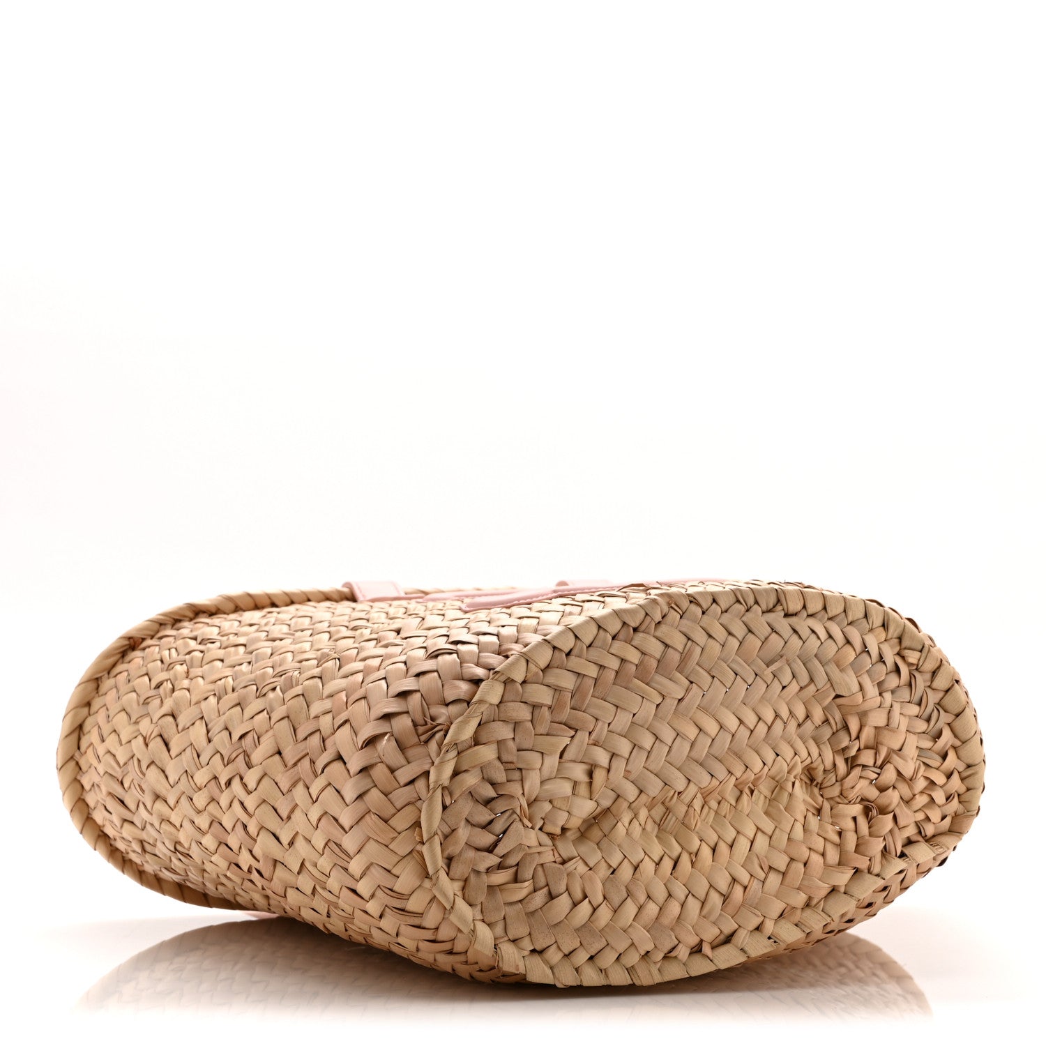 Celine Raffia Calfskin Triomphe Teen Panier Vintage Pink 4 of 10
