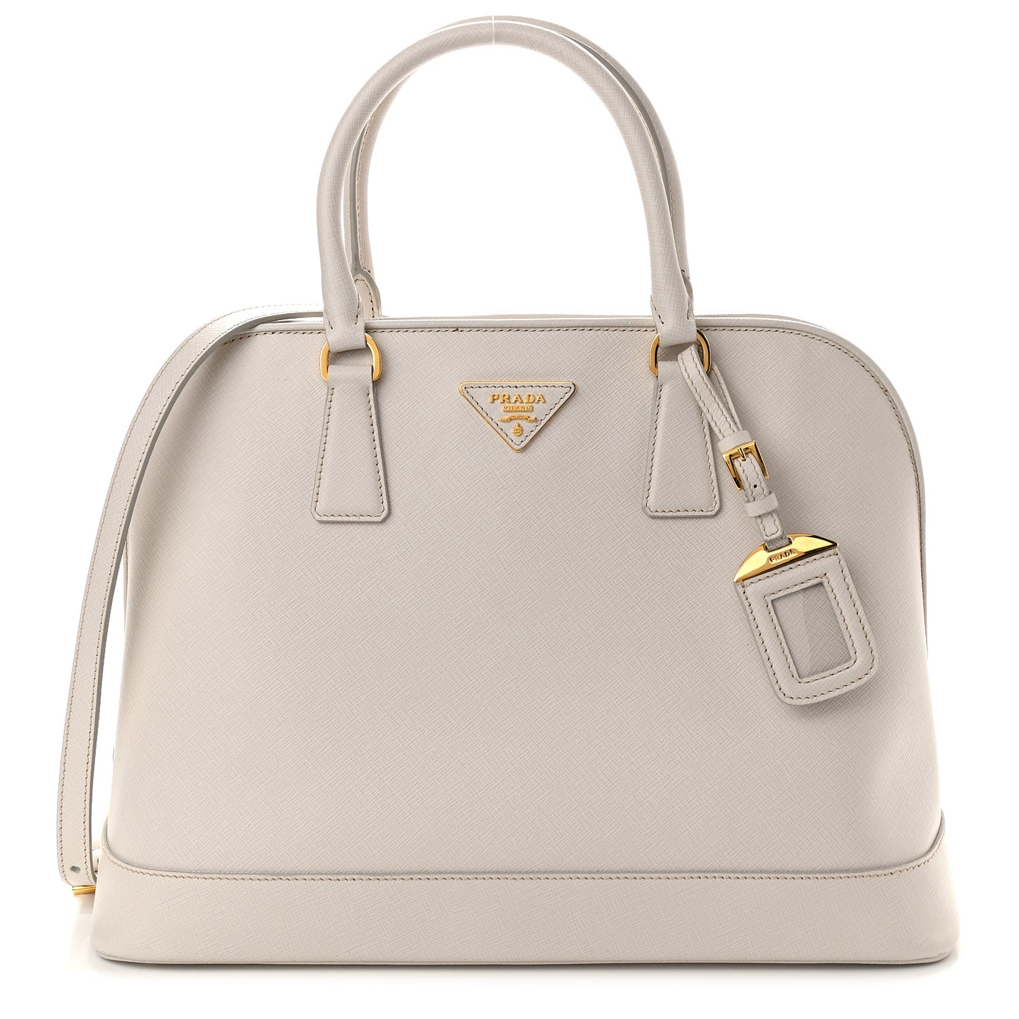 Saffiano Lux Open Promenade Tote Talco