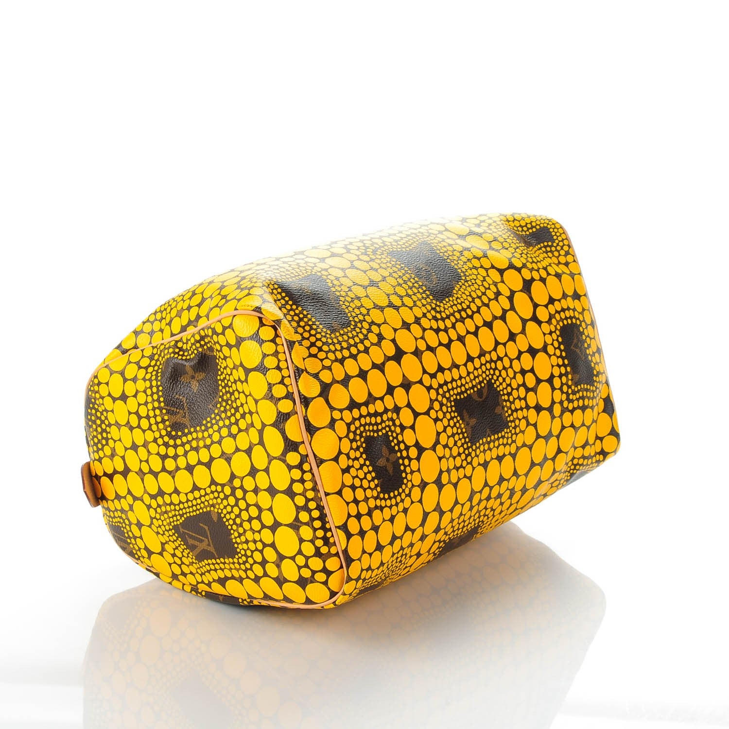 Louis Vuitton Monogram Kusama Town Speedy 30 Yellow 4 of 7