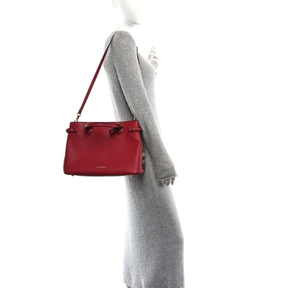 Burberry Derby Calfskin House Check Medium Banner Tote Russet Red 2 of 9