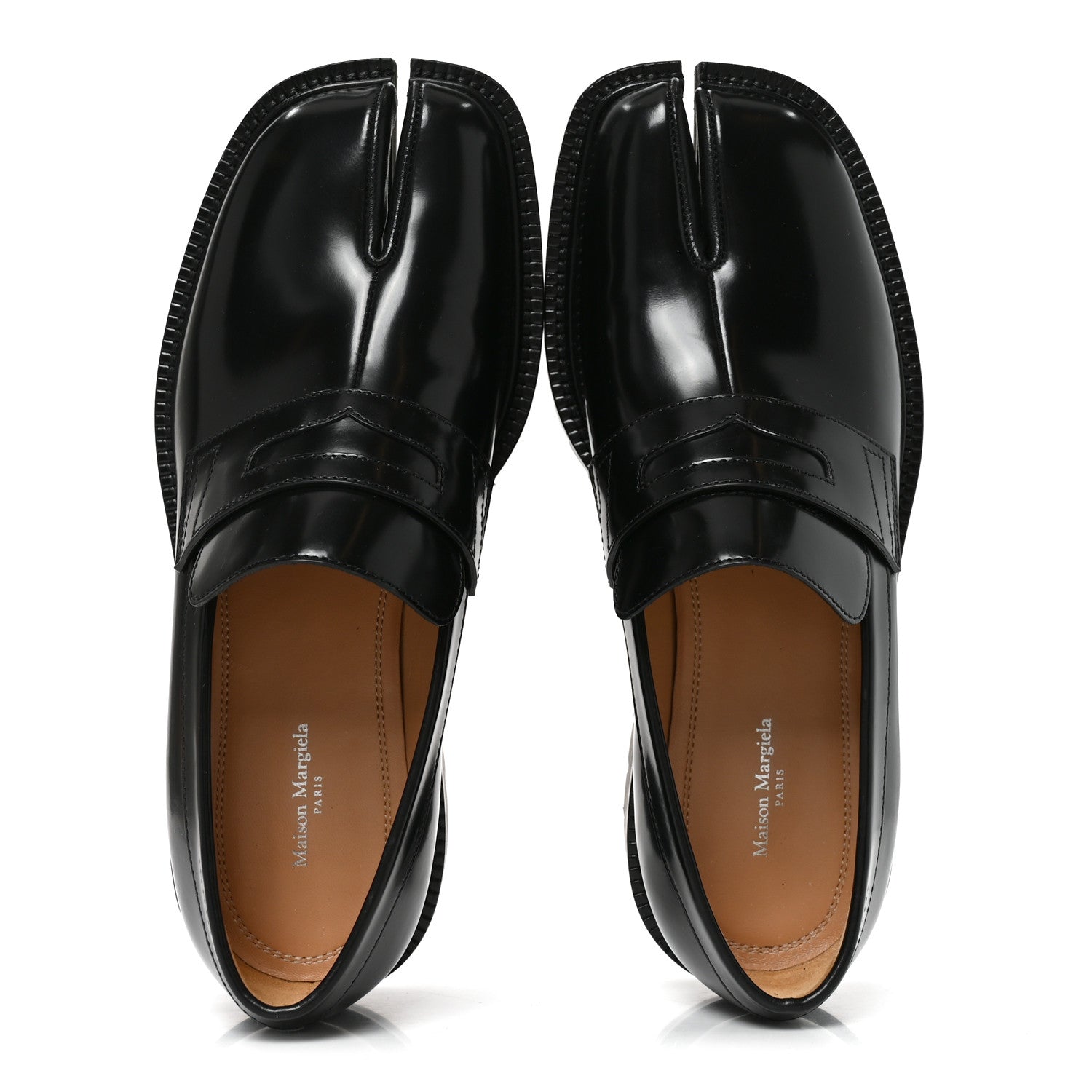 Maison Margiela Brushed Calfskin Tabi Mens Loafers 39 Black 5 of 8