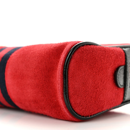 Gucci Suede Small Ophidia Belt Bag 85 34 Hibiscus Red 11 of 11