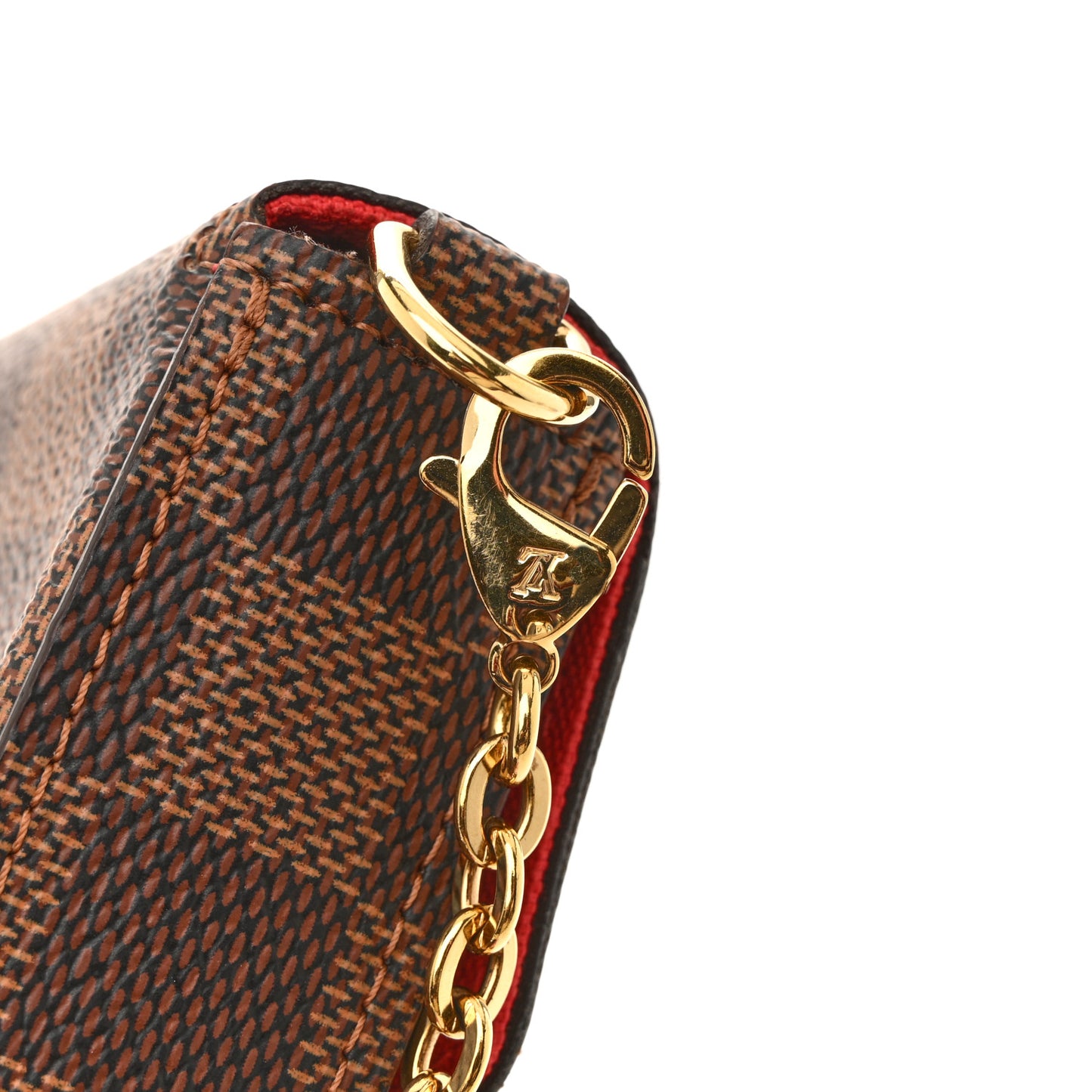 Damier Ebene Pochette Felicie Chain Wallet