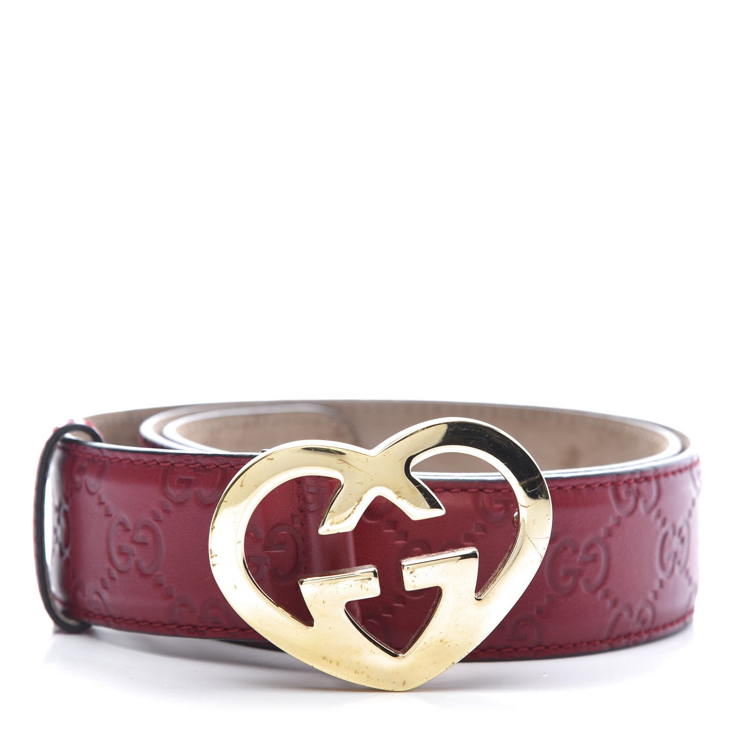 Guccissima Lovely Heart GG Belt 90 36 Peonia Flower