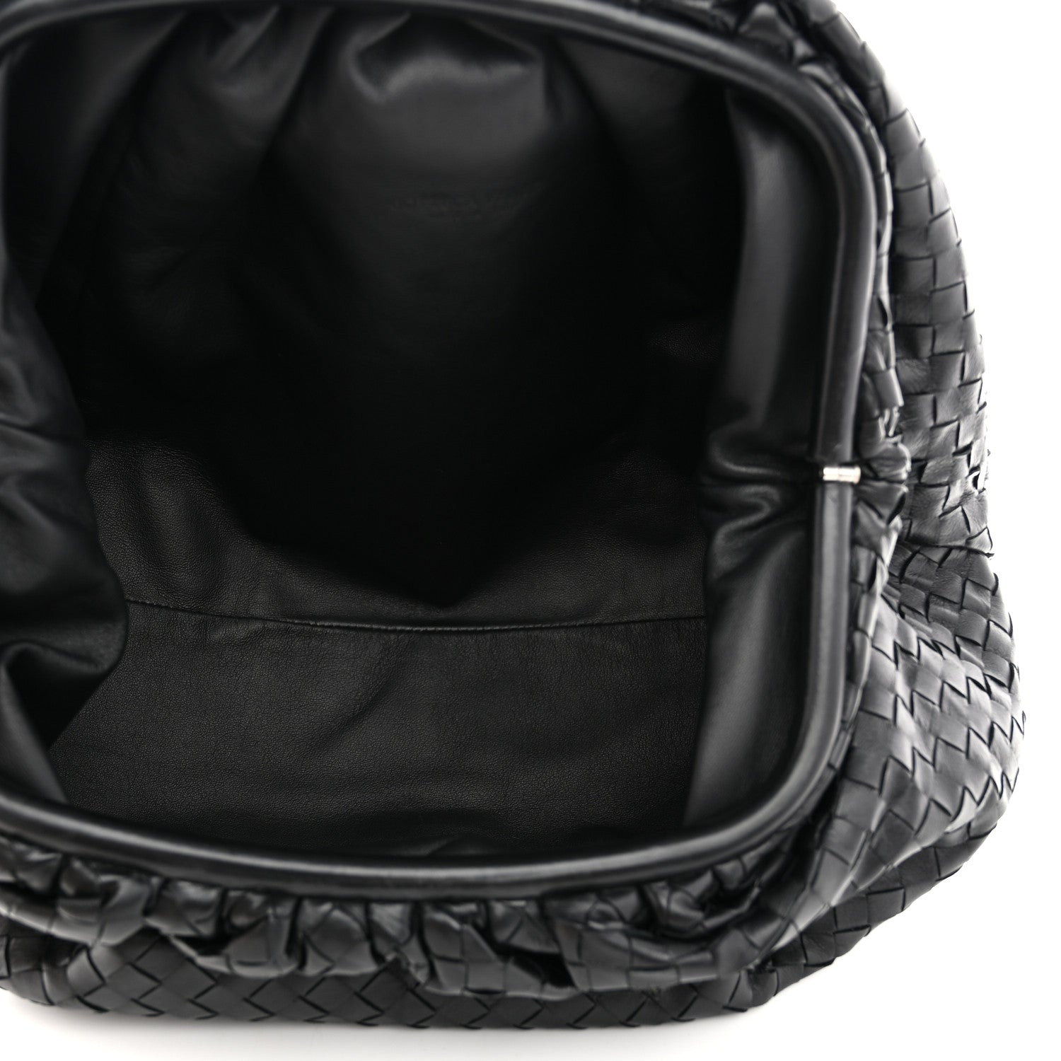 Bottega Veneta Nappa Maxi Intreccio The Pouch Oversized Clutch Black 5 of 7
