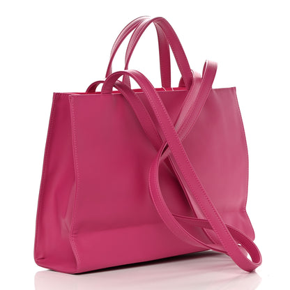 Telfar Vegan Leather Medium Shopping Bag Pink 3 of 11