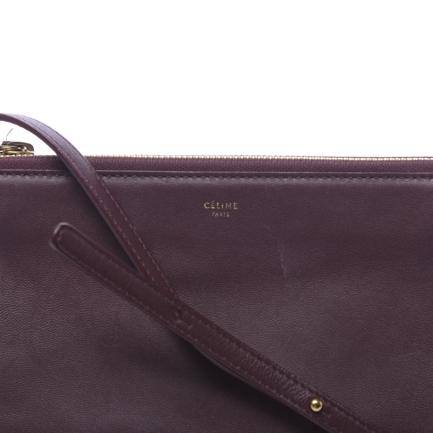Smooth Lambskin Small Trio Crossbody Bag Burgundy