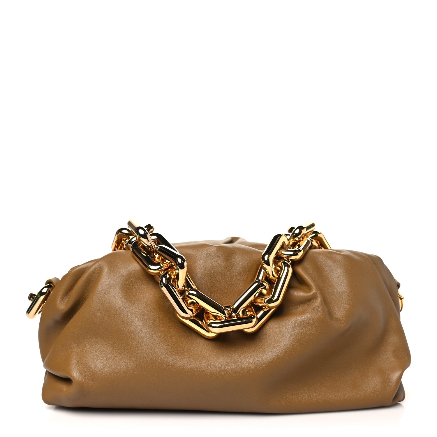 Bottega Veneta Calfskin The Pouch Chain Moutarde 1 of 10