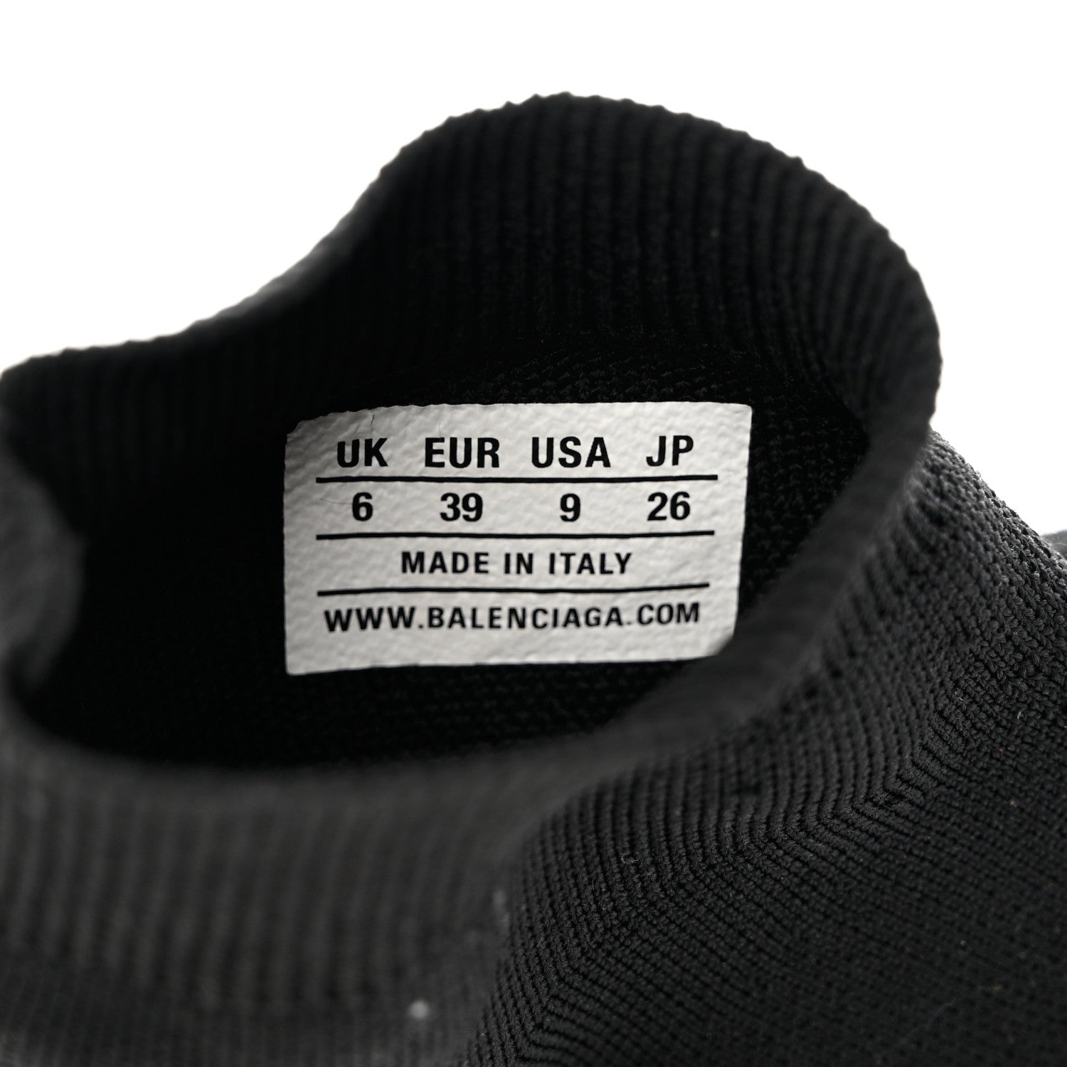 Balenciaga Recycled Knit Womens Speed Graffiti Sneakers 39 Black Pink 7 of 9