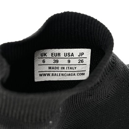 Balenciaga Recycled Knit Womens Speed Graffiti Sneakers 39 Black Pink 7 of 9