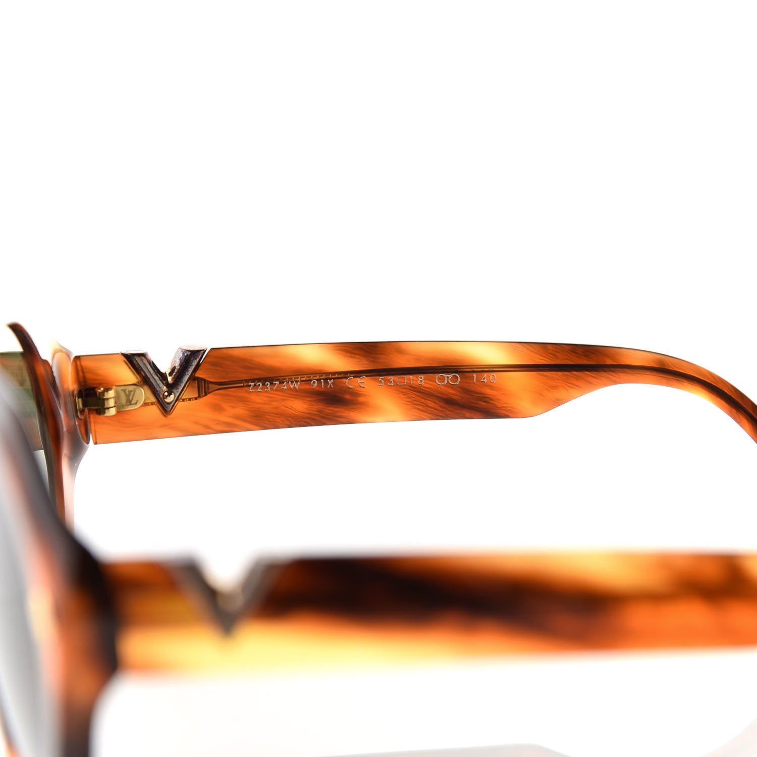 Louis Vuitton Acetate Chamade Lady Sunglasses Z2374E Tortoise 6 of 8