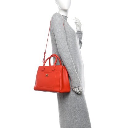 Chanel Grained Calfskin Small Neo Executive Shopper Tote Red 2 of 12