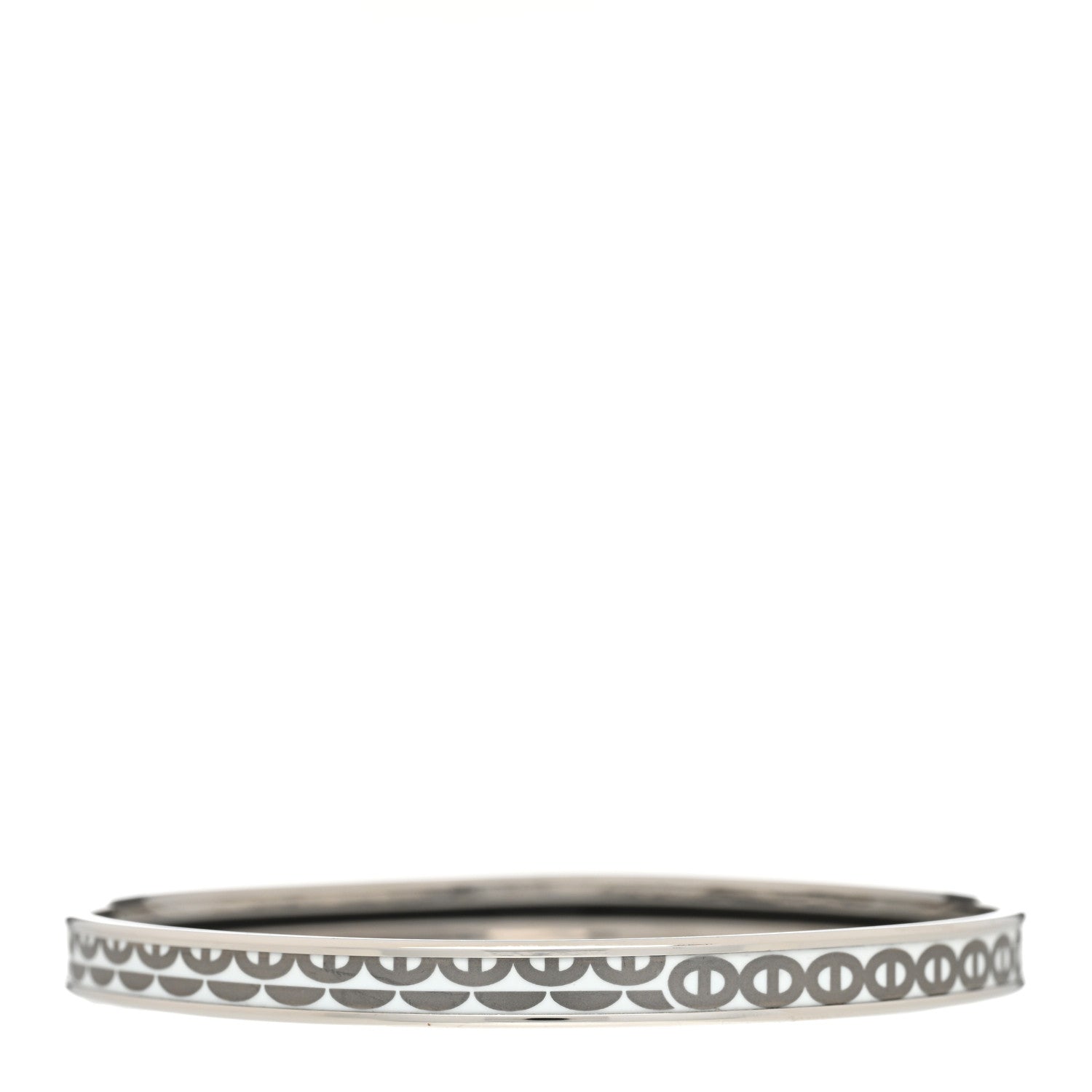 Hermes Enamel Printed Vagues Maillons Bangle 62 1 of 7
