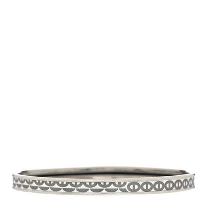 Hermes Enamel Printed Vagues Maillons Bangle 62 1 of 7