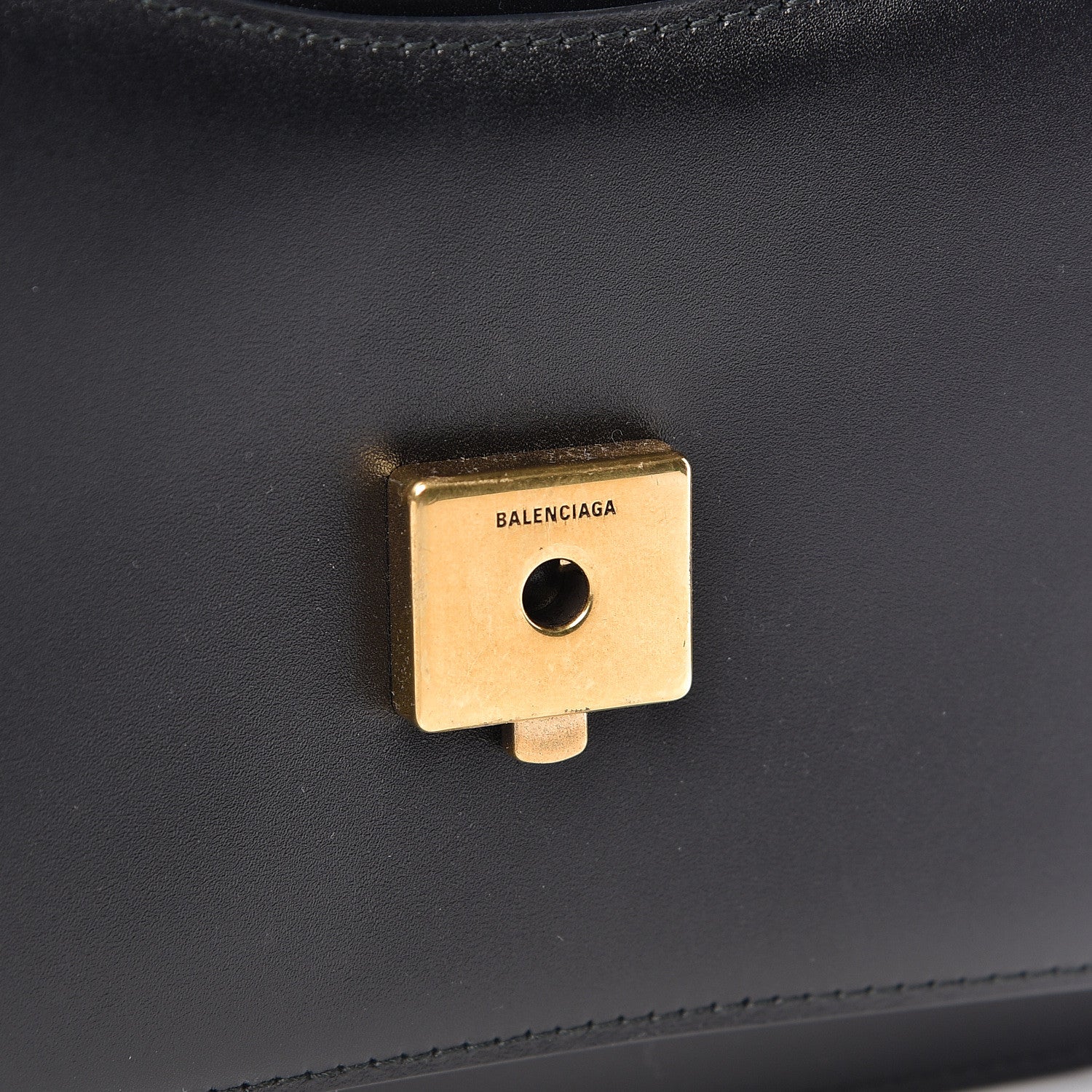 Balenciaga Box Calfskin S Sharp Chain Shoulder Bag Black 13 of 21