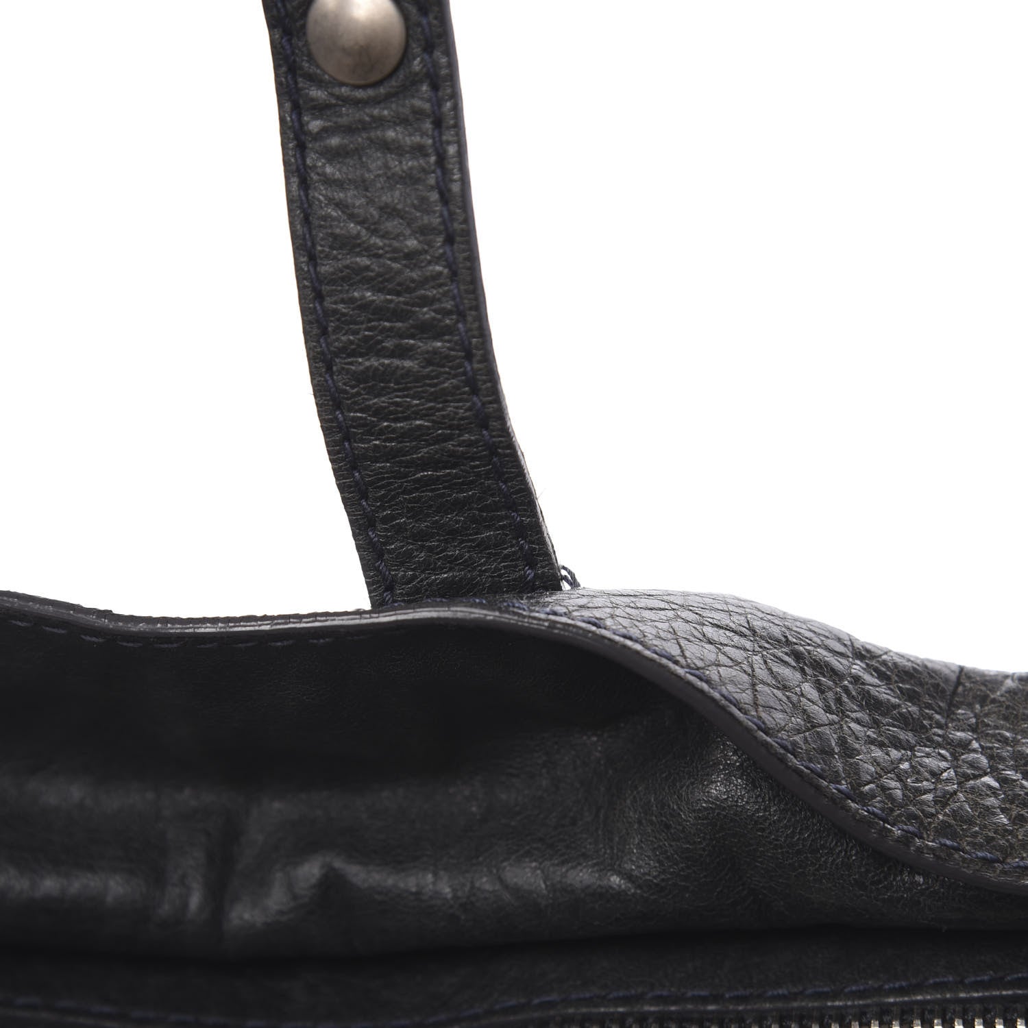 Balenciaga Agneau Classic Hardware Small Squash Duffel Bag Anthracite 9 of 24