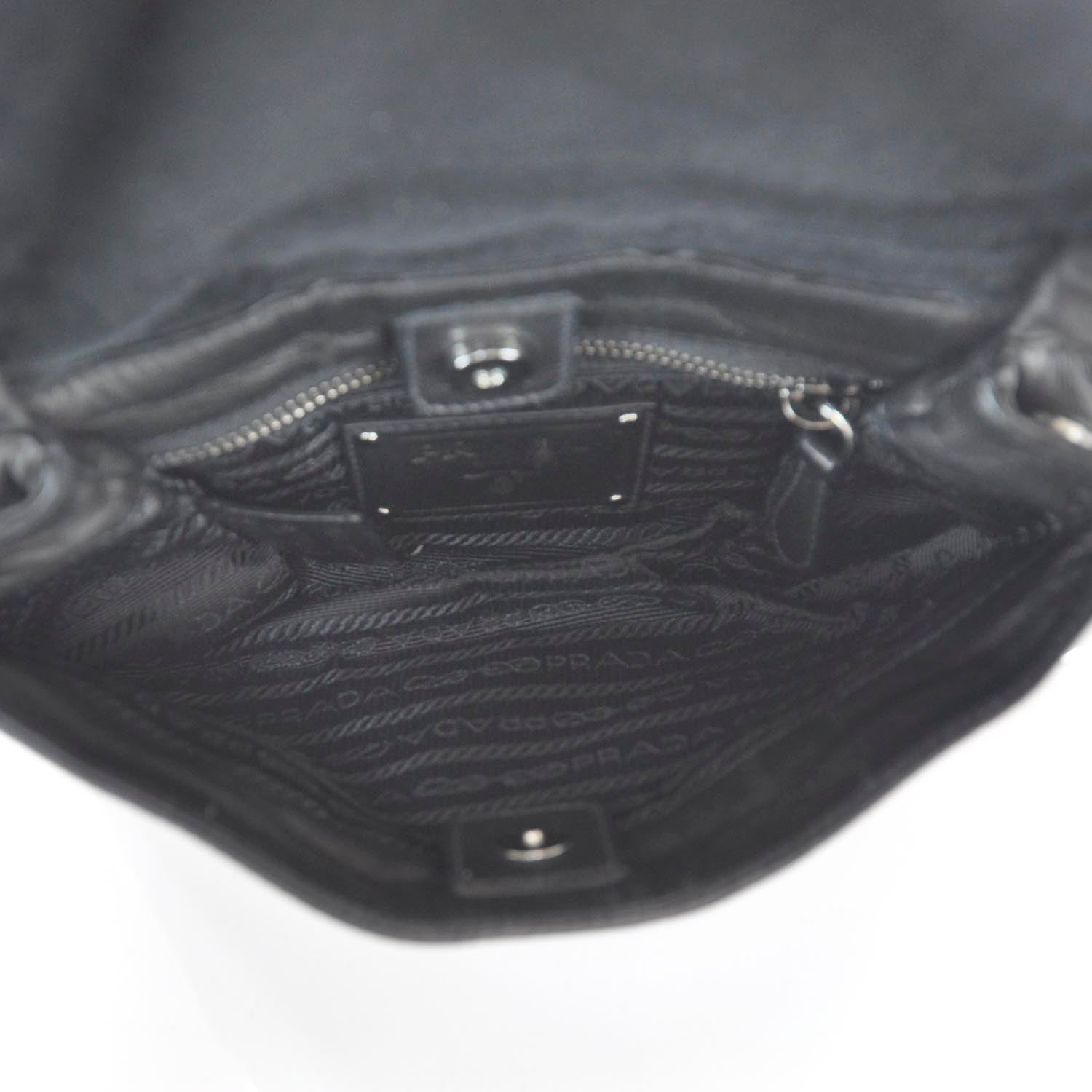 Prada Nappa Fringe Small Bag Nero Black 7 of 10