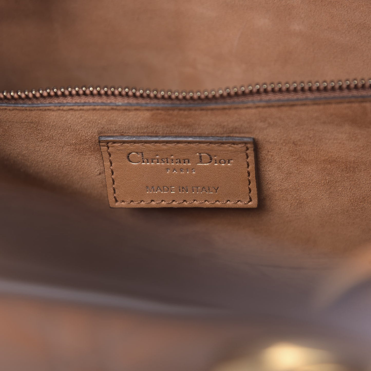 Lambskin Cannage Large Lady Dior Dark Beige