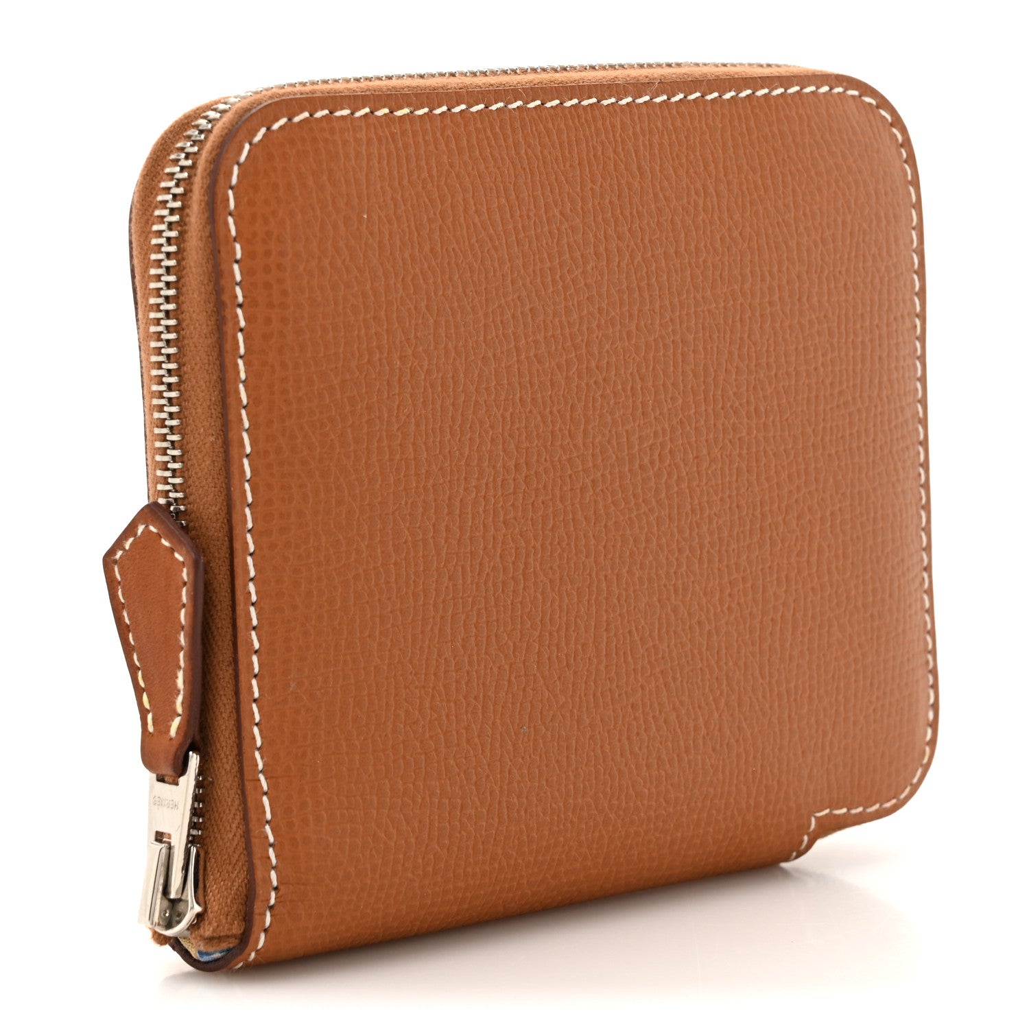 Hermes Epsom Silk'in Compact Wallet Gold Cassis Vert Fizz 3 of 9