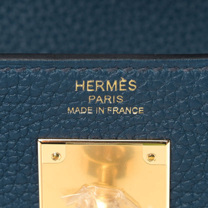 Hermes Togo Kelly Retourne 28 Bleu De Prusse 6 of 10