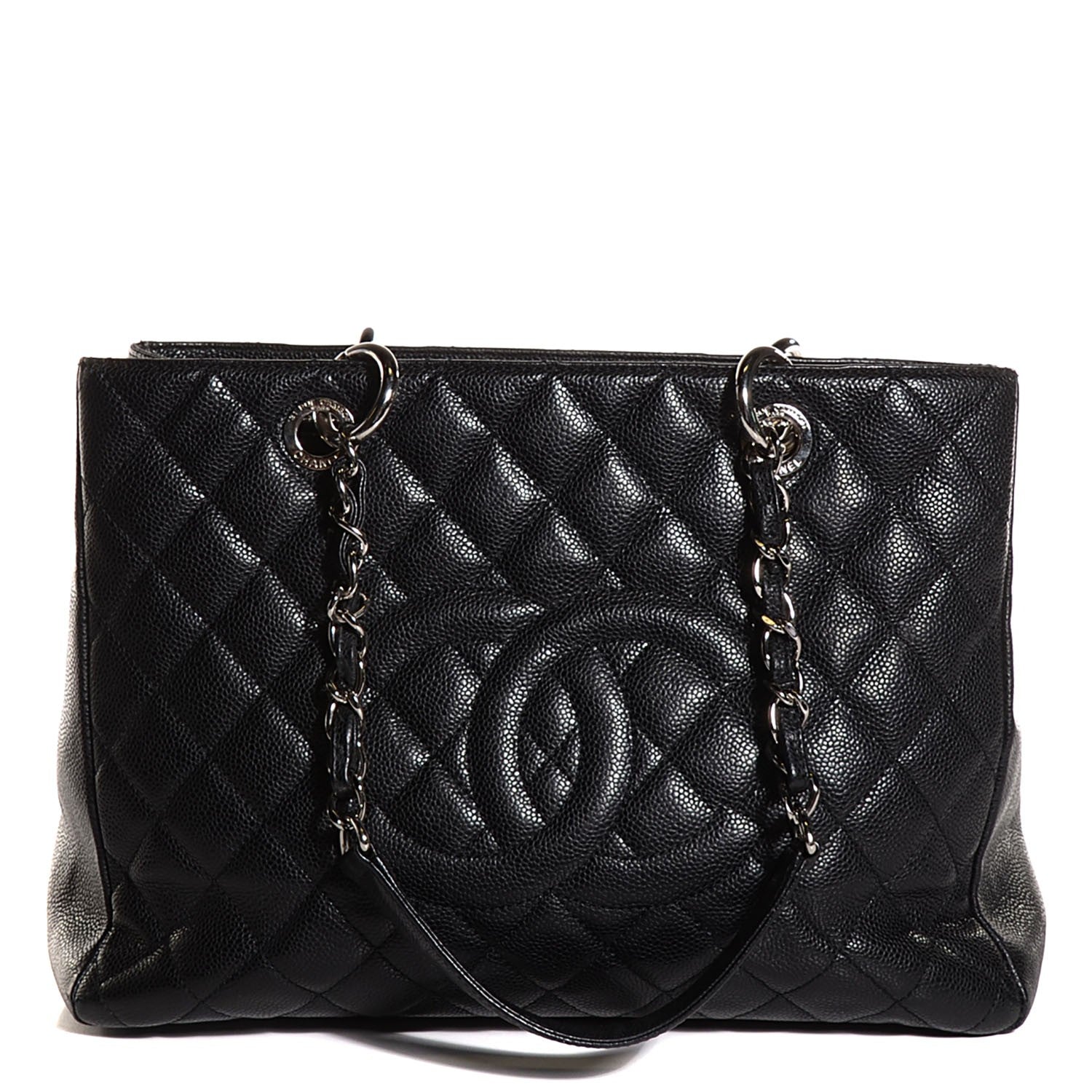Chanel Caviar Quilted Grand Shopping Tote GST Black 1 of 7